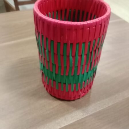 Palm Leaf Flower Vase